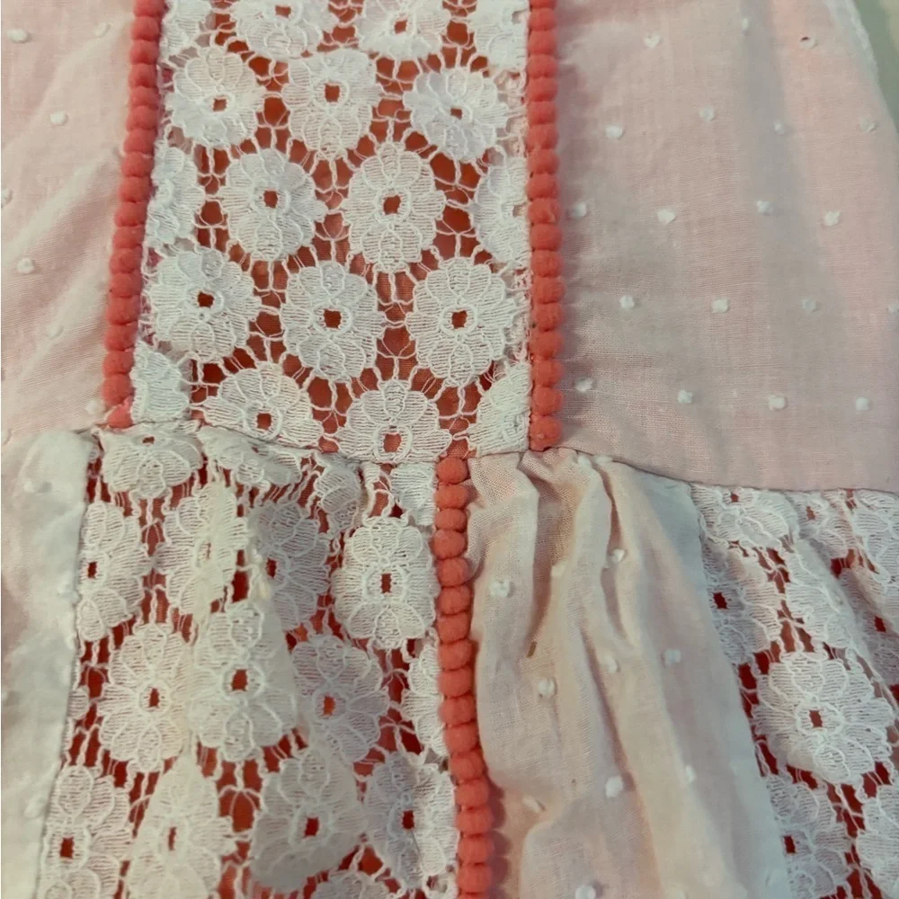 Pink and White Kids Dress